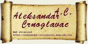 Aleksandar Crnoglavac vizit kartica